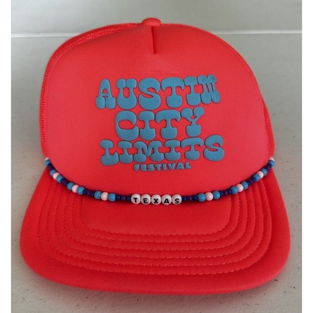 Austin City Limits Hat Cap Snap Back One Size Pink Festival Trucker Texas